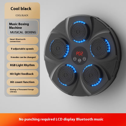 Children'S Music Boxing Machine Blue Light Hitting Reaction Boxing Target Intelligent Electronic Wall Target