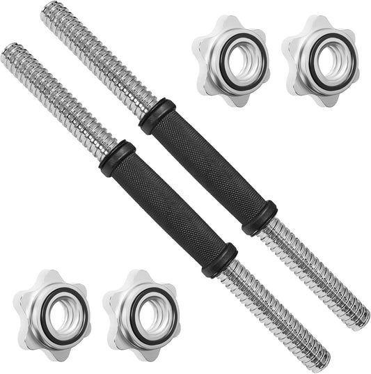 Standard Dumbbell Handles, 1 Inch Dumbbell Handles, Adjustable Dumbbells Handles 1 Inch Pair Fit Weight Plate 1 Inch - Multiple Options 14 to 24 Inch