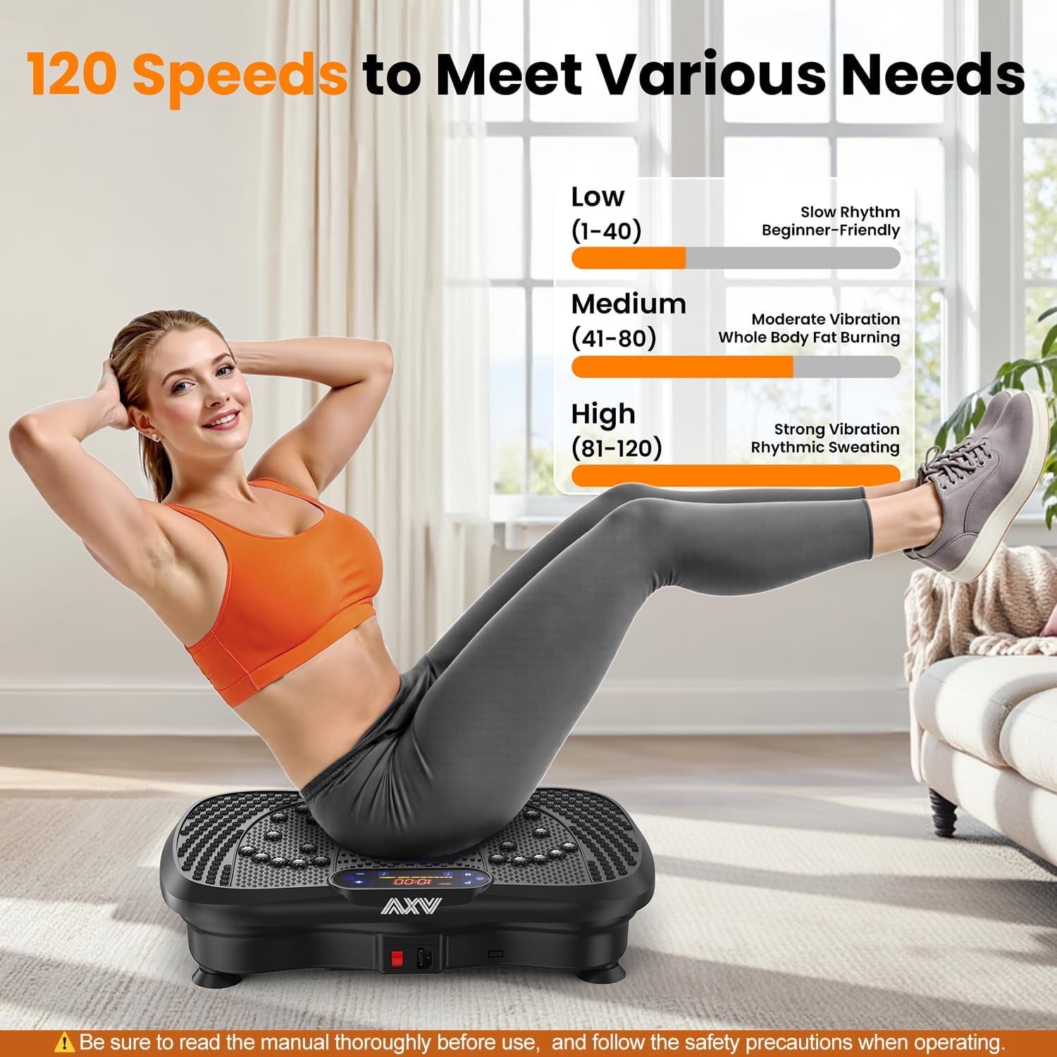 Vibration Plate Fitness Platform Exercise Machine Vibrating Shaking Full Body Shaker Workout Vibrate Stand Shake Board Sport Gym for Weight Loss Fat Burner for Women Men